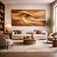Carved Wooden Leaf Wall Art – Modern Natural Sculpture