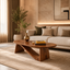 Triangle Coffee Table – Sculptural Solid Wood Table for Living Room