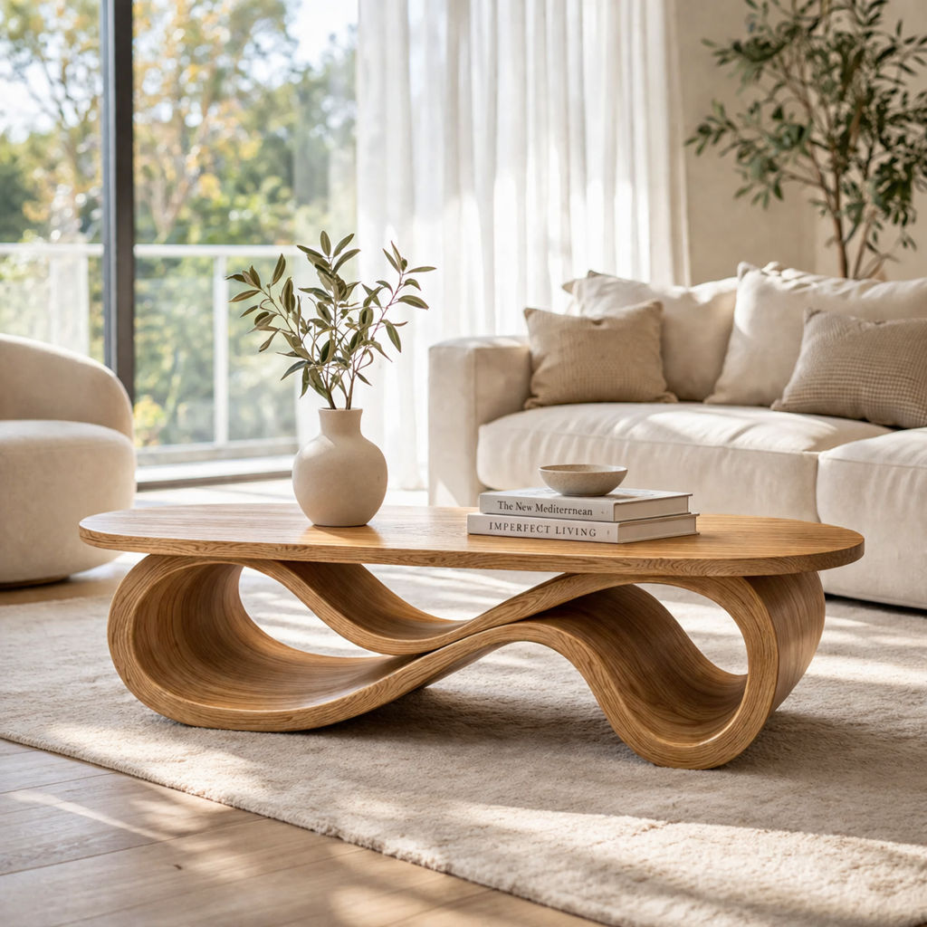 Solid Wood Table in a Modern Design Trend