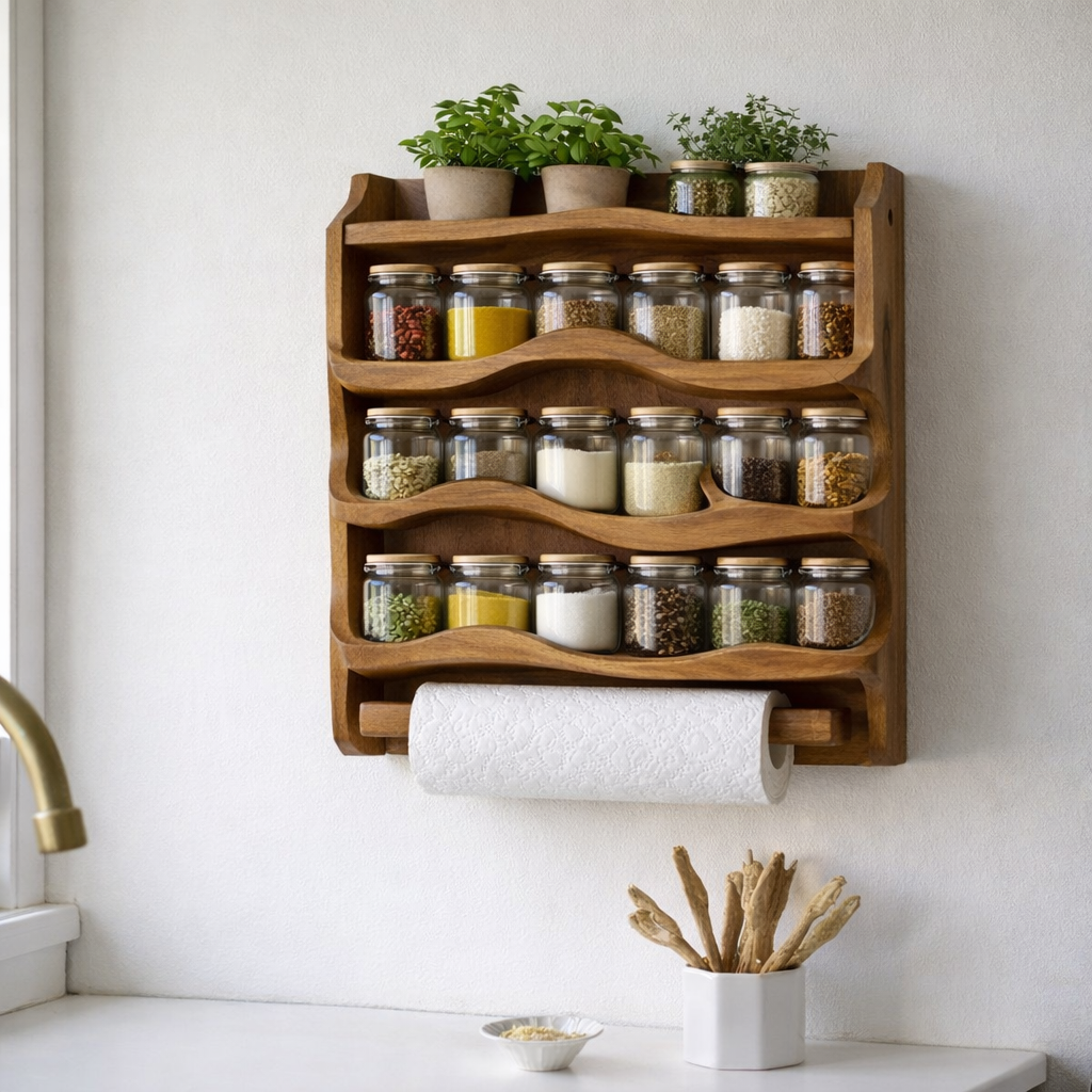 Floating Wooden Wall Shelves – Modern Storage & Décor