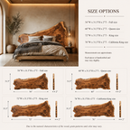 Live Edge Bed Frame – Solid Wood Bed with Natural Headboard