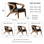 Sculptural Accent Chair – Solid Wood Lounge Chair