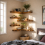 Floating Wooden Wall Shelves – Modern Natural Storage & Decor