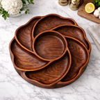 Wooden Serving Tray & Bowl Set – Natural Tableware for Entertaining