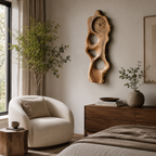 Live Edge Wood Wall Clock – Solid Wood Decorative Clock for Bedroom Decor