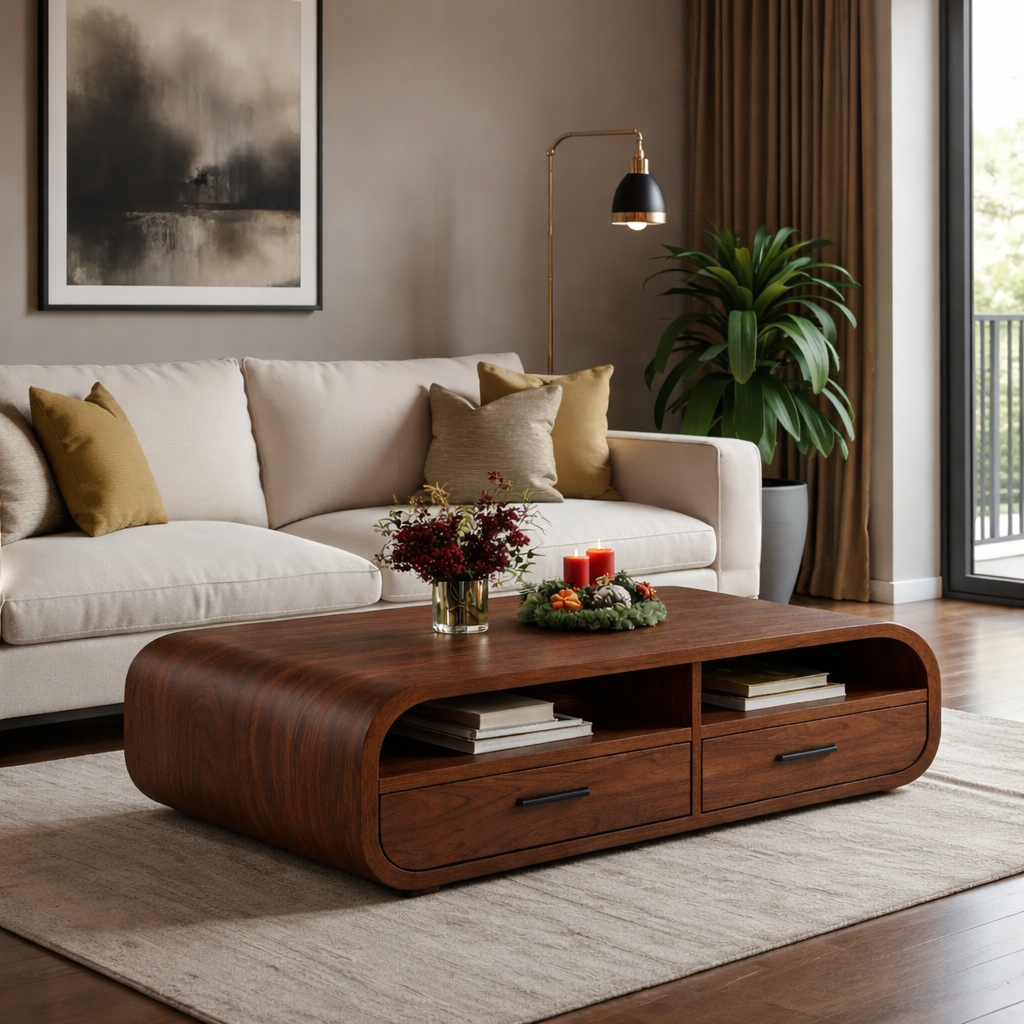 Coffee Table – Solid Wood Table for Modern Living Room