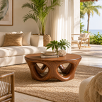 Sculptural Organic Wood Coffee Table