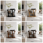Sculptural Side Table – Solid Wood Accent Table for Living Room