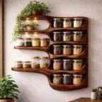 Floating Wooden Wall Shelves – Modern Natural Storage & Decor