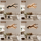 Driftwood Wall Light – Natural Wood Branch LED Wall Decor for Bedroom Decor