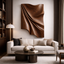 Hand-Carved Draped Wood Wall Art – Organic Modern Sculpture Panel