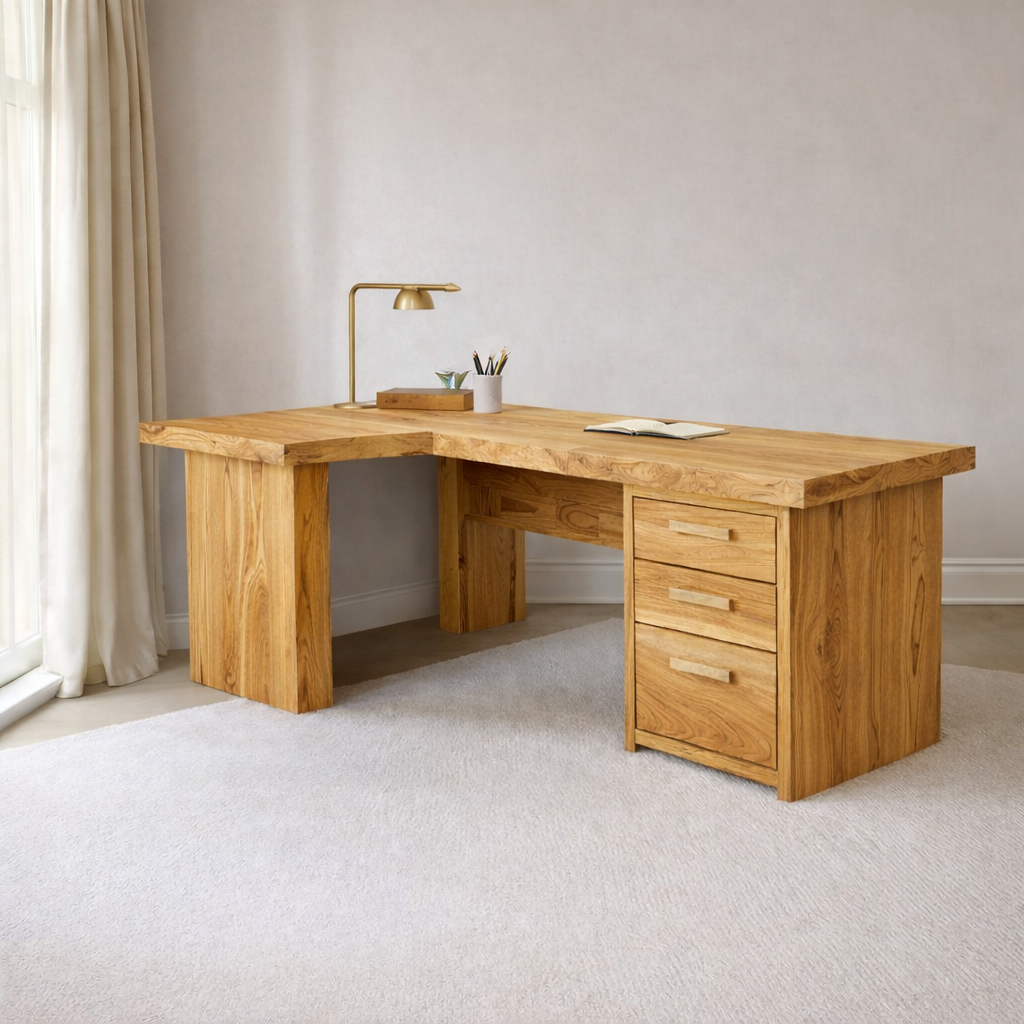 Office Desk – Solid Wood Desk for Modern Home Office