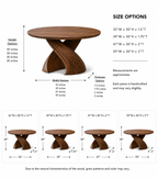 Round Dining Table – Solid Wood Table with Sculptural Base