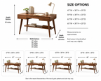 Wood Bar Stool – Solid Wood Counter Chair for Kitchen Island Decor