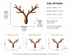 Black Tree Branch Wall Art – Solid Wood Backlit Wall Decor for Bedroom Decor