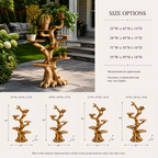 Tree Plant Stand – Solid Wood Multi-Tier Planter Shelf for Garden Decor