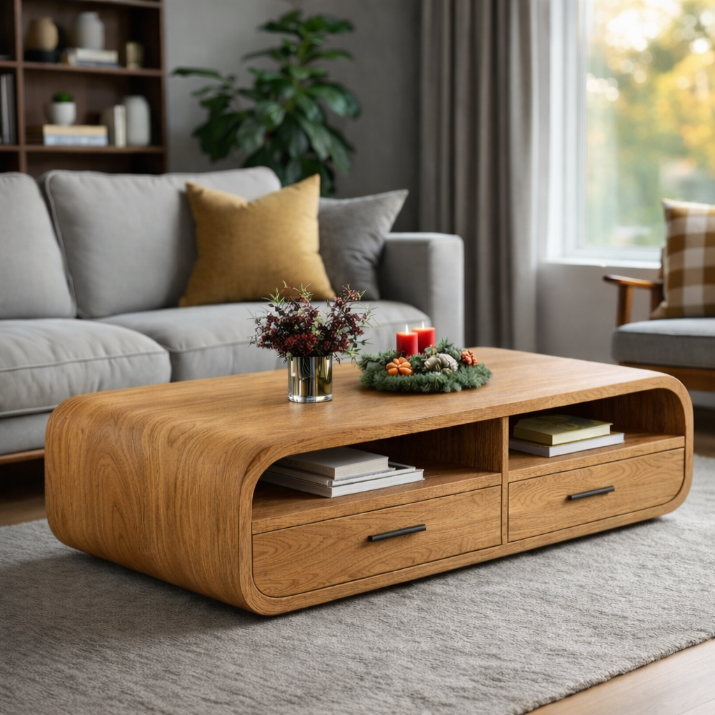 Coffee Table – Solid Wood Table for Modern Living Room