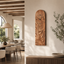 Tall Wood Wall Clock – Solid Wood Decorative Clock for Living Room Decor