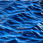 Handcrafted 3D Ocean Wave Wood Carving – Framed Wall Art