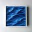 Handcrafted 3D Ocean Wave Wood Carving – Framed Wall Art