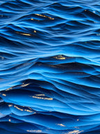 Hand-Carved Wooden Ocean Wave Wall Art – 3D Coastal Sculpture