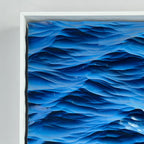 Hand-Carved Wooden Ocean Wave Wall Art – 3D Coastal Sculpture