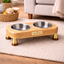 Personalized Wooden Pet Feeding Station – Custom Dog Bowl Stand