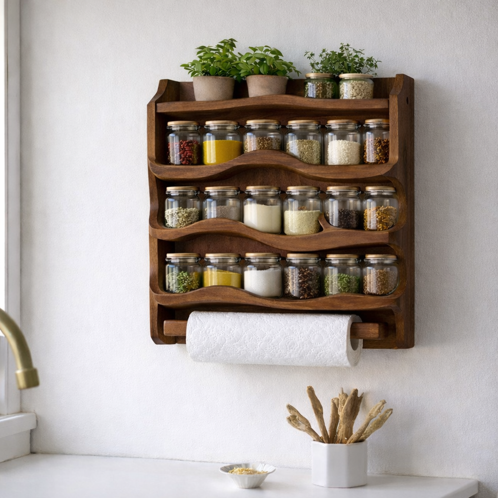 Floating Wooden Wall Shelves – Modern Storage & Décor
