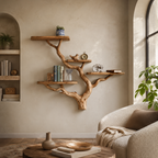 Tree Branch Wall Shelf – Solid Wood Display Shelf for Home Decor