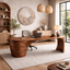 Sculptural Desk – Handmade Solid Wood Desk for Executive Office