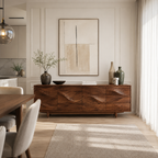 Wave Sideboard – Solid Wood Storage Cabinet for Living Room
