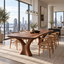 Sculptural Branch Base Wood Dining Table