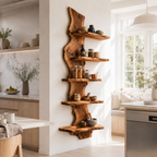 Live Edge Wood Wall Shelf