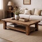Solid Wood Coffee Table – Modern Natural Furniture for Living Rooms