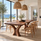 Sculptural Branch Base Wood Dining Table