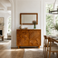 Botanical Carved Wood Accent Cabinet