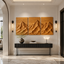 Mountain Wood Wall Art – Solid Wood 3 Panel Carved Wall Decor for Entryway Decor