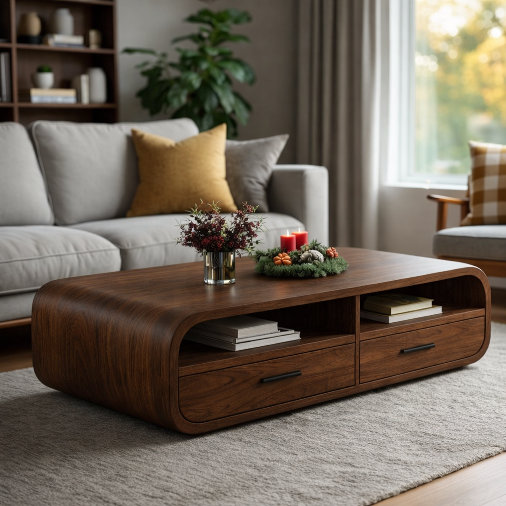 Coffee Table – Solid Wood Table for Modern Living Room