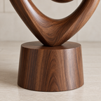 Infinity Spiral Wood Sculpture