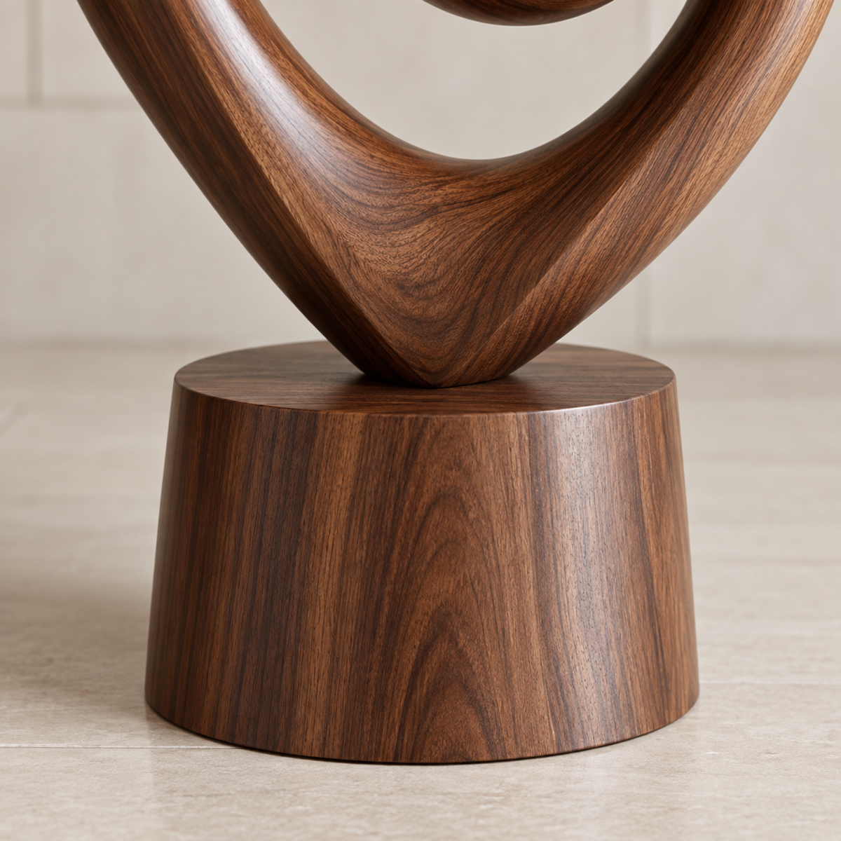 Infinity Spiral Wood Sculpture