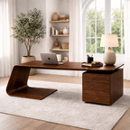Solid Wood Desk – Handmade Wooden Desk for Modern Office
