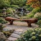 Solid Wood Garden Bench – Modern Outdoor Seating