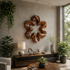 Organic Flow Wood Wall Sculpture
