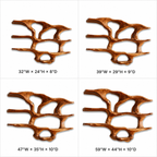 Wall-Mounted Kitchen Shelf – Solid Wood Organizer Shelf for Kitchen Decor