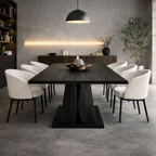 Sculptural Dining Table – Handmade Solid Wood Table for Modern Dining Room