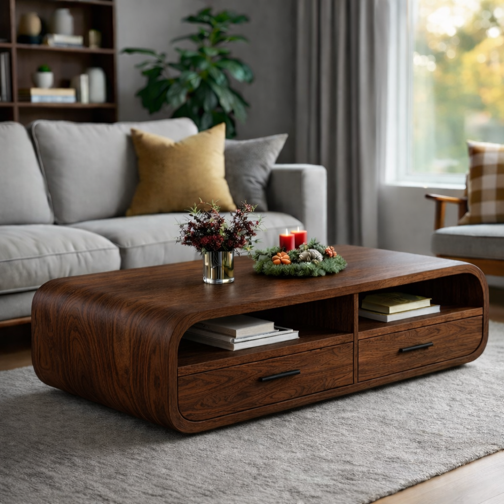 Coffee Table – Solid Wood Table for Modern Living Room