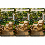 Outdoor Rocking Chair – Solid Wood Lounge Chair