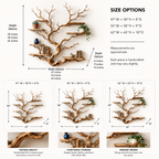 Branch Display Shelf – Sculptural Solid Wood Wall Shelf for Living Room