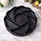 Wooden Serving Tray & Bowl Set – Natural Tableware for Entertaining