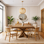 Solid Wood Dining Table – Modern Natural Furniture for Dining Spaces